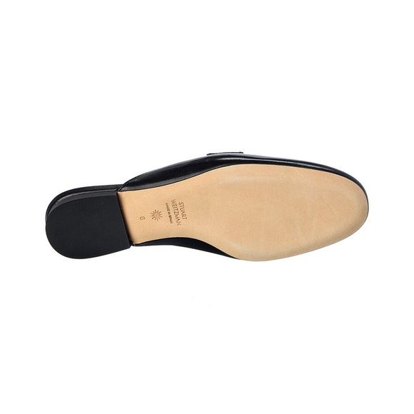 Stuart Weitzman Payson Leather Slide, Black - Picture 4 of 5